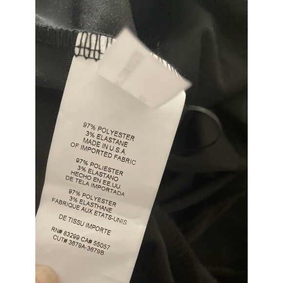 Express Velvet High Neck Tank Sz XS Black Metallic Stripe Keyhole Stretch NWOT - Picture 7 of 11